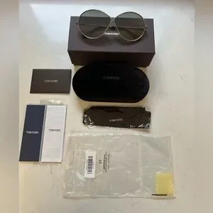 TOM FORD FT 564 18C SILVER AUTHENTIC SUNGLASSES FT564 64-9 NEW TOM FORD FT 564 18C SILVER AUTHENTIC SUNGLASSES FT564 64  main image 2